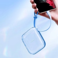 Power Bank Joyroom "JR-L005" mėlynas 10000mAh 12W (PD / QC3.0) + integruotas Lightning laidas