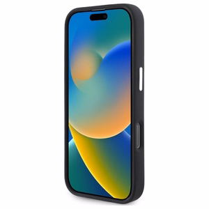 Mercedes MEHMP16L23SUVSK iPhone 16 Pro 6.3" juodas kietasis dėklas silikoninis su vertikaliomis toninėmis juostelėmis Magnetinis (MagSafe)