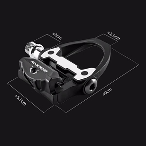 Rockbros P602 bicycle pedals SPD-SL system - black