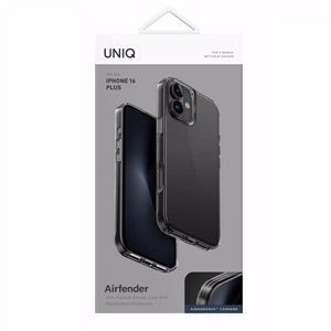 Uniq Air Fender dėklas telefonui iPhone 16 Plus - pilkas