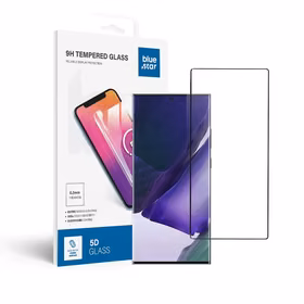 Apsauginis stiklas Blue Star - SAMSUNG Galaxy Note 20 Ultra pilnas paviršius (pilnas klijavimas/mažas dydis) - juodas Apsauginis stiklas Blue Star