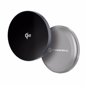 FORCELL F-ENERGY Smart Charge Qi2 15W belaidis įkroviklis su 150cm nuimamu kabeliu suderinamas su MagSafe sidabrinis
