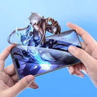 HOCO Apsauginis stiklas HD 5D Guardian shield (rinkinys 10-in-1) skirtas iPhone 15 Pro Max (juodas) (G14)