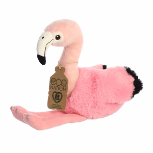 Eco Nation ekologiškas pliušinis flamingas, 24 cm