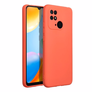 SILIKONINIS dėklas telefonui XIAOMI Redmi 10C persikų