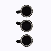 Apsauginis stiklas HARD DIAMOND kamerai (LENS) Samsung Galaxy S23 Plus juodas (3 vnt.)