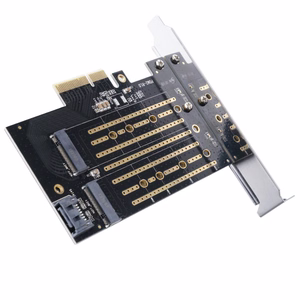 Orico PDM2 PCIe išplėtimo plokštė 3.0 ×4, skirta M.2 NVMe ir SATA diskams – juoda
