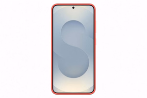 Samsung Silicone Case dėklas, skirtas Samsung Galaxy S25, raudonas