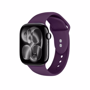 Crong Liquid dirželis, skirtas Apple Watch 44 / 45 / 46 / 49 mm, slyvų spalvos