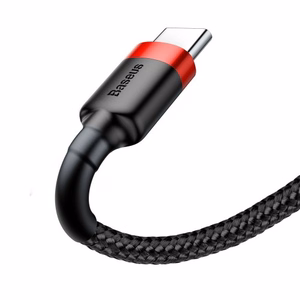 Baseus Cafule USB kabelis 2 m USB A USB C Juoda, Raudona