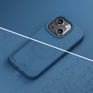 "Etteri" silikoninis "Mag" dėklas iPhone 13 6,1" tamsiai mėlynas