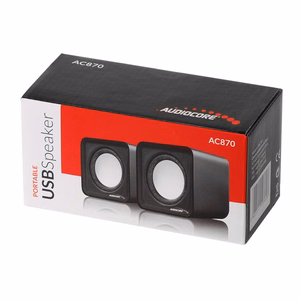 Audiocore AC870 B 2 krypčių 3 W Juoda, Pilka Vielinis