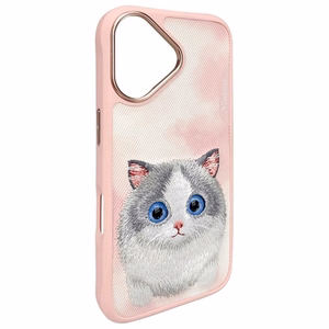 Nimmy Big Eyed Pet 2.0 Dėklas telefonui iPhone 16 - rožinis