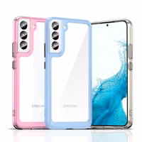 Outer Space dėklas telefonui Samsung Galaxy S23 su lanksčiu rėmeliu mėlynas