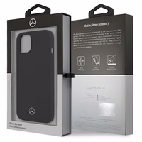 Mercedes Silikoninė Linija Dėklas iPhone 13 mini - Juodas