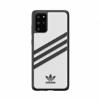 Adidas PU formuojamas dėklas Samsung Galaxy S20+ - baltas ir juodas