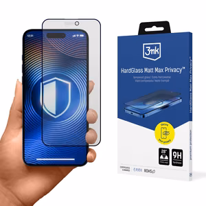 Apsauginis stiklas 3mk Hardglass Matt Max Privacy Apple iPhone 15 Pro