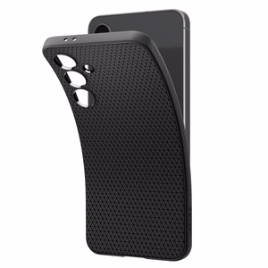 Spigen Liquid Air dėklas, skirtas Samsung Galaxy S24 FE, juodas