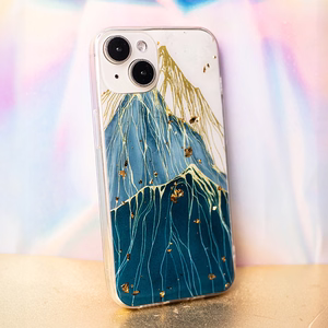 Gold Glam dėklas telefonui Samsung Galaxy A14 4G / A14 5G kalnas