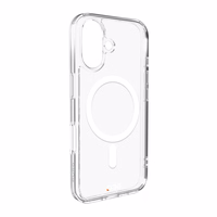 Puro Impact Clear D3O MagSafe silikoninis dėklas telefonui iPhone 16 Plus - permatomas