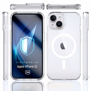 3mk Armor MagCase Dėklas telefonui iPhone 15 - Skaidrus