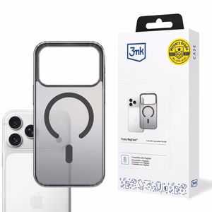 Dėklas 3mk Frosty MagCase Apple iPhone 17 Pro juodas