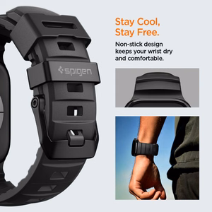 SPIGEN WBS2 dirželis APPLE WATCH 8 / 9 / 10 / 11 / SE / ULTRA (44 / 45 / 46 / 49 MM) juodas