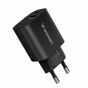 Įkroviklis Wozinsky (WGWCB) (1xUSB-C;1xUSB 3A 20W) juodas
