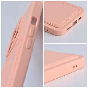 Kortelių dėklas telefonui IPHONE 15 Pro rožinis