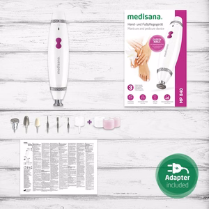Medisana MP 840 прибор для маникюра/педикюра (с 7 насадками)