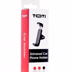 SEEK TOTI mini automobilinis telefono laikiklis ventiliacijos angai, juodas