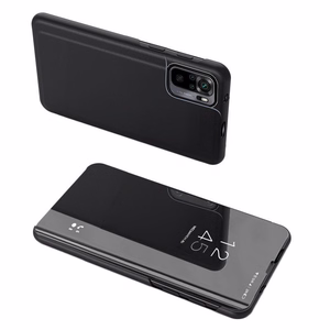 Clear View dėklas telefonui Xiaomi 13 Pro su atvartu juodas