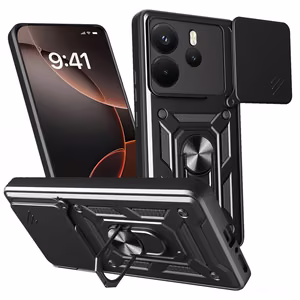 Defender Slide чехол Xiaomi Redmi Note 14 4G (Global) черный (164.84 x 78.15 x 8.16 mm)