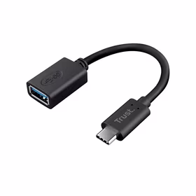 Trust Calyx - USB-C į USB-A adapterio kabelis (juodas)