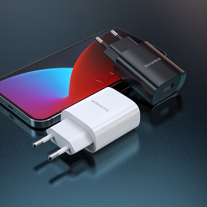 Borofone Sieninis įkroviklis BN1 Innovative - USB - 2,1A su USB į Type C juodas