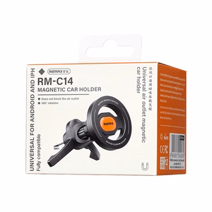 Automobilinis telefono laikiklis Remax RM-C14 MagSafe (air vent) juodas