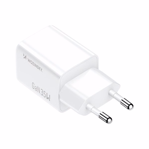 Wozinsky WWC-35W GaN USB-A + USB-C tinklo įkroviklis - baltas