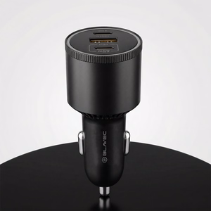 Blavec Automobilinis įkroviklis BS-06D-C Trip - USB + 2xType C - QC 3.0 18W PD 65W su Type C to Type C (CCBS06DCQ-U2CB) juodas