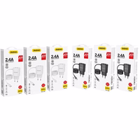 Dudao įkroviklis 2x USB su įmontuotu 12W Lightning kabeliu juodas (A2ProL juodas)