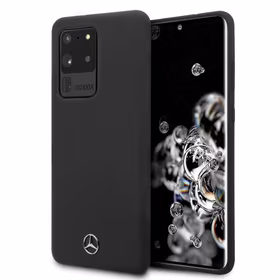 Mercedes MEHCS69SILSB S20 Ultra G988 kietasis apvalks juodas/juodas silikonas Line