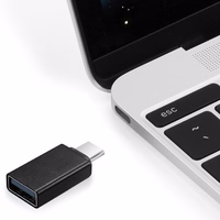Gembird A-USB2-CMAF-01 kabelių lizdinio / kištukinio jungčių tipo keitiklis USB Type-C USB A tipo Juoda