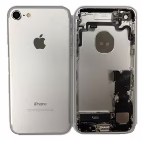 Galinis dangtelis iPhone 7 Silver pilnas su šleifais originalus (used Grade C)