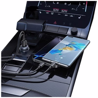 Automobilinis įkroviklis USAMS CC322 30W 1xUSB-A 1xUSB-C tarnish