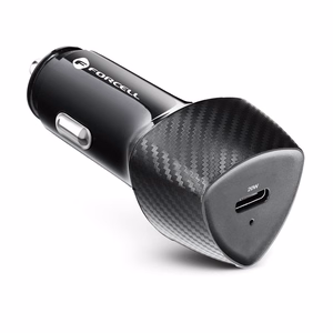FORCELL F-ENERGY Carbon CC50-1C automobilinis įkroviklis Type C PD 3A 20W juodas
