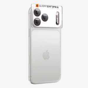 Spigen Optik Pro XL GLAS.TR EZ FIT grūdintas stiklas, skirtas iPhone 18 Pro Max, tamsiai vyšninės spalvos