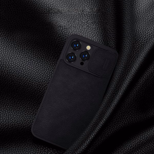 Dėklas Nillkin Qin Pro Leather Apple iPhone 14 Pro Max rudas