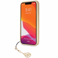 Guess 4G Charms Collection dėklas iPhone 14 Pro Max - pilkas