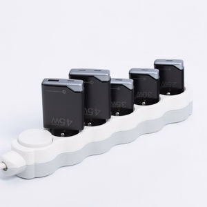 FORCELL F-ENERGY GaN III B245201(2C) itin plonas kelioninis įkroviklis 2 x Type C + USB A PD QC4.0 3A 45W juodas
