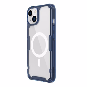Nillkin Nature Pro Magnetic Case iPhone 14 Plus магнитный чехол MagSafe синий