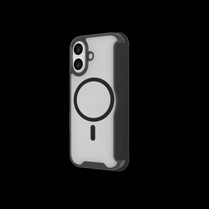 JUST MUST CHAMPION II MAGSAFE atverčiamas dėklas iPhone 17, juodas